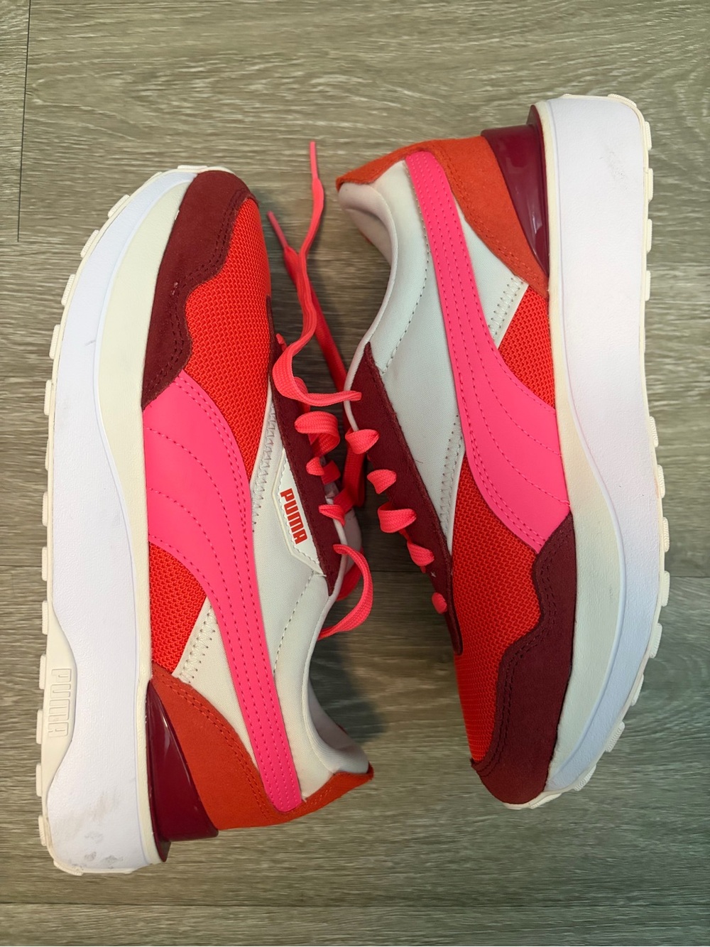 Puma Women’s Red & Pink Cruise Rider Platform Sneakers
